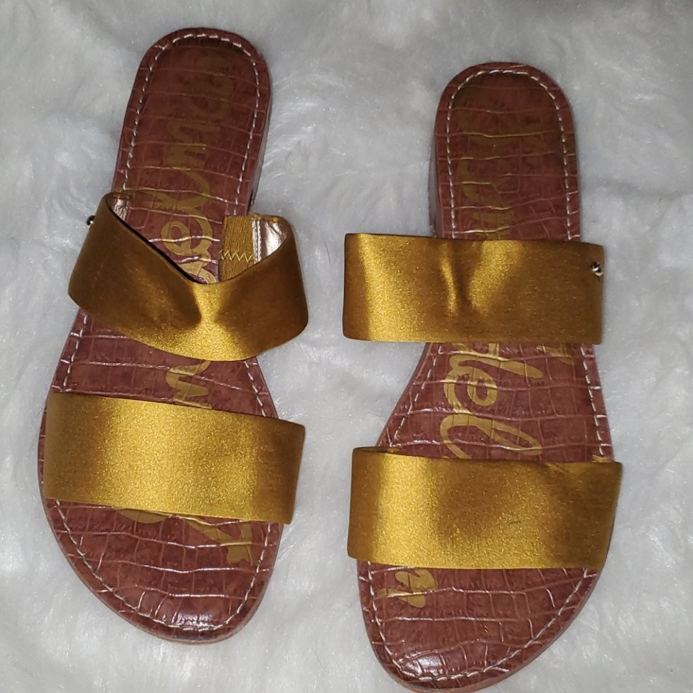 Sam Edelman Size 9.5 Mustard Yellow Sandals